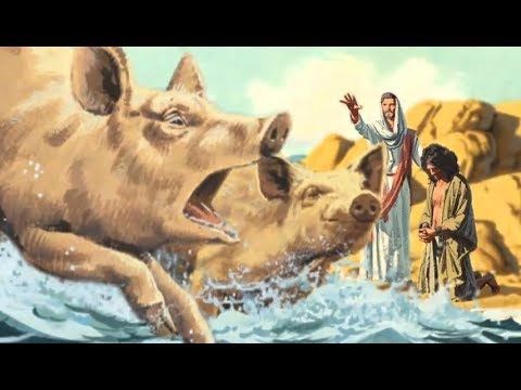 Jesus cast spirit on swine