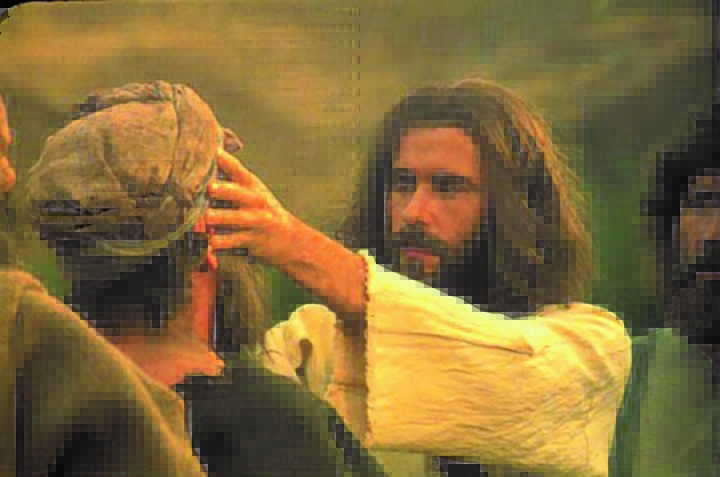 Jesus heals the deaf and dumb